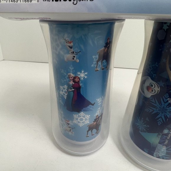Disney Frozen Insulated Sippy Cups 9oz BPA Free Leak Proof Drop Guard Set Of 2 - Picture 9 of 12